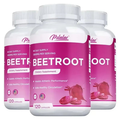 Beet Root Capsules - Improved Circulation, for Heart Health, Maintains Normal Blood Pressure, for Immune and Digestive Systems