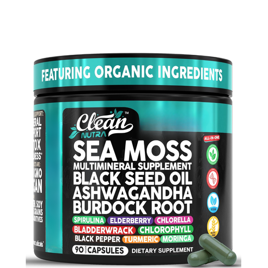 Organic Sea Moss Capsules with Ashwagandha
